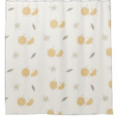 Decoratief Sinaasappel Slice Print Douchegordijn (Voorkant)