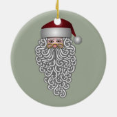 Decoratief Sinterklaas Oranje Groen Keramisch Ornament (Achterkant)