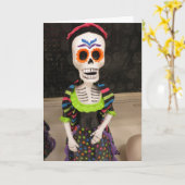 Decoratief Skelet Kaart (Gele Bloem)