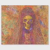 Decoratief skelet op papier (Vlak)