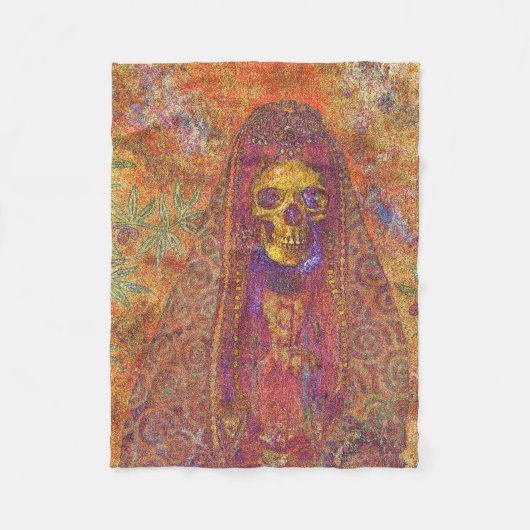 Decoratief Skeleton Fleece Blanket design (Voorkant)