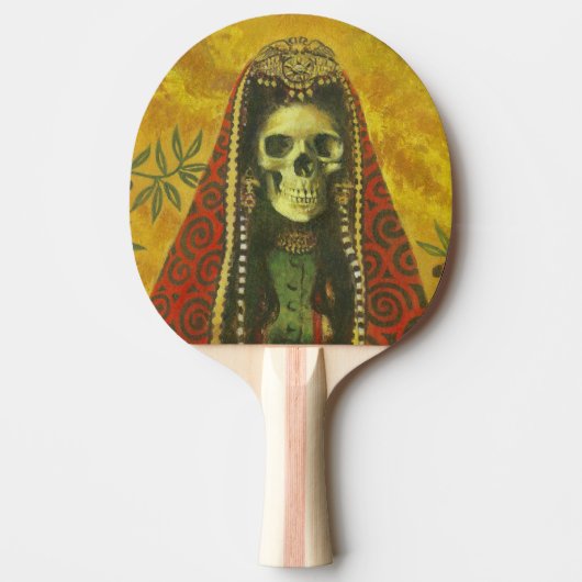 Decoratief Skeleton Ping Pong Paddle Tafeltennisbatje (Voorkant)