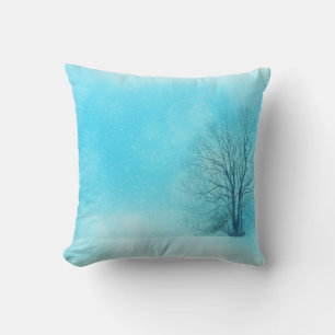 Decoratief Sneeuwblauw en Witte Ball Merry Kerstmi Kussen