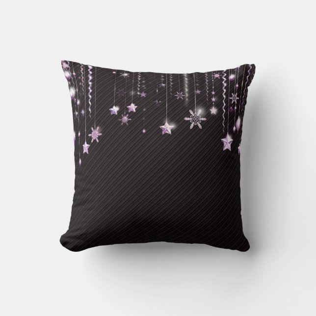 Decoratief Sneeuwblauw en Witte Ball Merry Kerstmi Kussen (Voorkant)