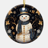 Decoratief sneeuwman Ornament (Voorkant)