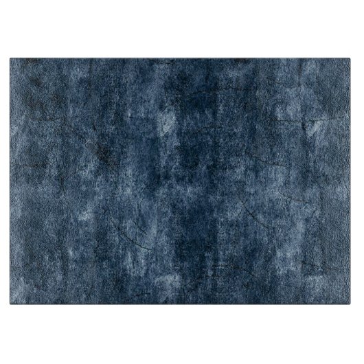 Decoratief snijvlak van glas/denim snijplank (Voorkant)