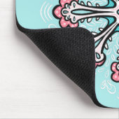 Decoratief Snowflake Fun Abstracte Winter Muismat (Hoek)