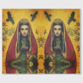 Decoratief sorceress Wrapping Paper Cadeaupapier (Vlak)