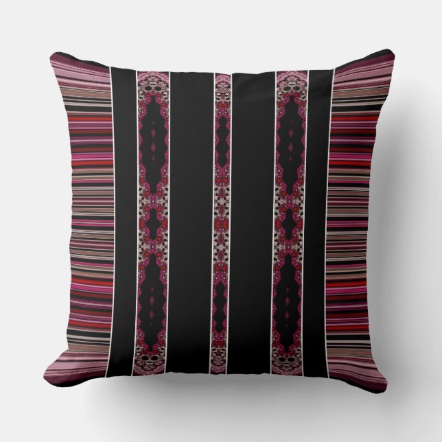 Decoratief Southwestern roze Mauve Patroonontwerp Kussen (Voorkant)