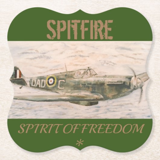 Decoratief Spitfire Onderzetter (Voorkant)