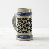 Decoratief stempel demask bierpul (Voorkant links)