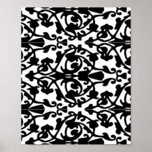 Decoratief stempeldemper poster