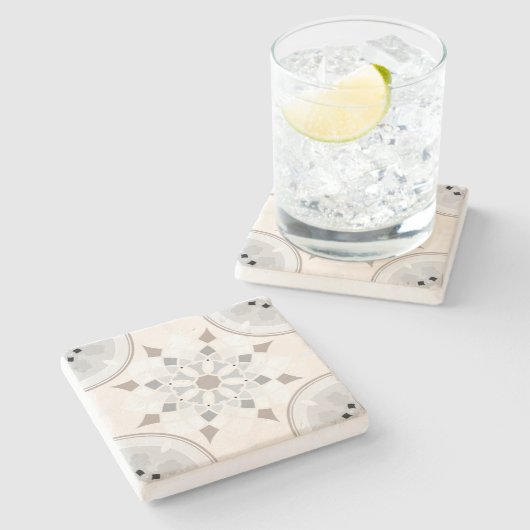 Decoratief Stenen Onderzetter (Zijkant)