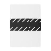 Decoratief streepjesenveloppapier uitnodigingen wikkel (Achterkant Voorbeeld)