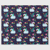 Decoratief Swan Cadeaupapier (Vlak)