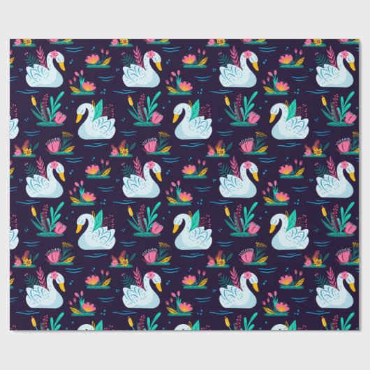 Decoratief Swan Cadeaupapier (Vlak)