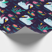 Decoratief Swan Cadeaupapier (Hoek)