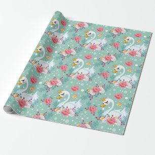 Decoratief Swan Cadeaupapier