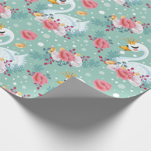 Decoratief Swan Cadeaupapier (Hoek)