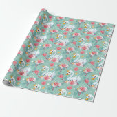 Decoratief Swan Cadeaupapier (Uitgerold)