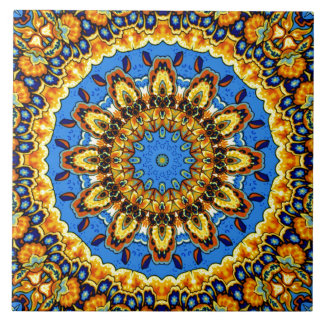 Decoratief Talavera ontmoet Franse tegels Tegeltje