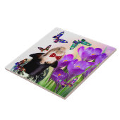 decoratief tegel voor paasbundelvormig ontwerp tegeltje (Zijkant)