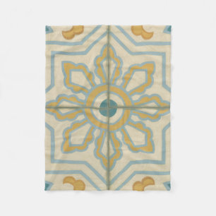 Decoratief Tile Patroon van de Oude Wereld Fleece Deken