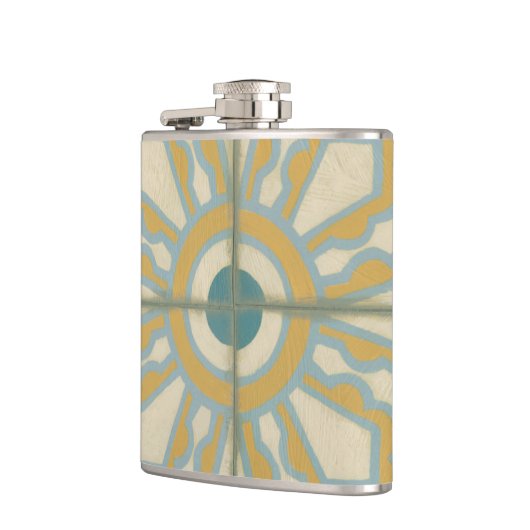 Decoratief Tile Patroon van de Oude Wereld Heupfles (Links)