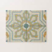 Decoratief Tile Patroon van de Oude Wereld Legpuzzel (Horizontaal)
