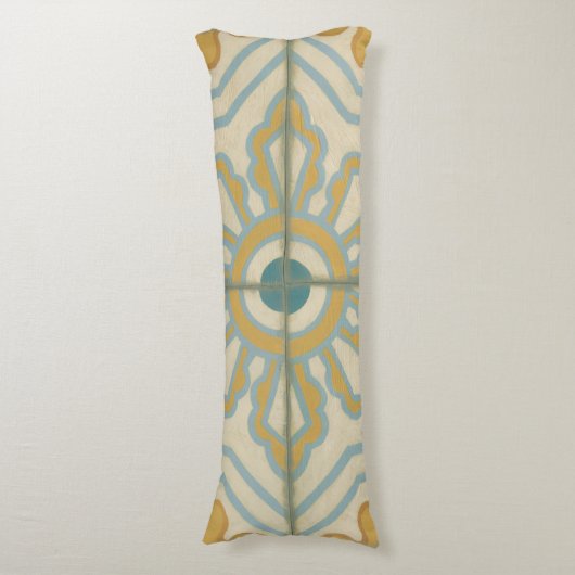 Decoratief Tile Patroon van de Oude Wereld Lichaamskussen (Voorkant Verticaal)
