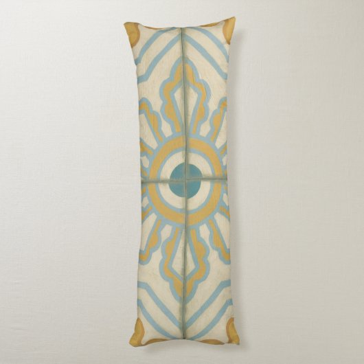 Decoratief Tile Patroon van de Oude Wereld Lichaamskussen (Achterkant (Verticaal))