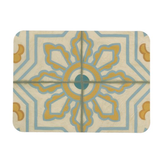 Decoratief Tile Patroon van de Oude Wereld Magneet (Horizontaal)