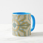 Decoratief Tile Patroon van de Oude Wereld Mok (Voorkant rechts)