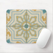 Decoratief Tile Patroon van de Oude Wereld Muismat (Met muis)
