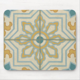 Decoratief Tile Patroon van de Oude Wereld Muismat
