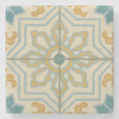 Decoratief Tile Patroon van de Oude Wereld Stenen Onderzetter (Voorkant)