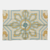Decoratief Tile Patroon van de Oude Wereld Theedoek (Horizontaal)