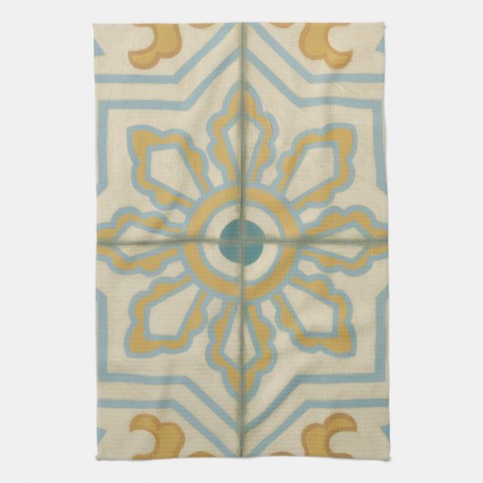 Decoratief Tile Patroon van de Oude Wereld Theedoek (Verticaal)