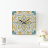 Decoratief Tile Patroon van de Oude Wereld Vierkante Klok (Huis)
