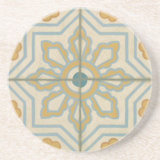 Decoratief Tile Patroon van de Oude Wereld Zandsteen Onderzetter (Voorkant)