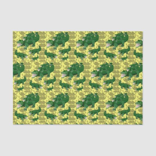 Decoratief tissuepapier Alligators (Voorkant)