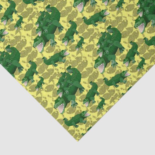 Decoratief tissuepapier Alligators (Detail)