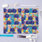 Decoratief tissuepapier baby eerste verjaardag (Craft)