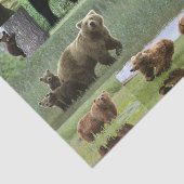 Decoratief tissuepapier beren wilde dieren (Detail)