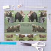 Decoratief tissuepapier beren wilde dieren (Craft)
