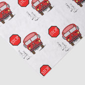 Decoratief tissuepapier Bus (Detail)