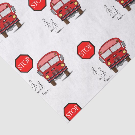 Decoratief tissuepapier Bus (Detail)