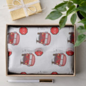 Decoratief tissuepapier Bus (Geschenk)