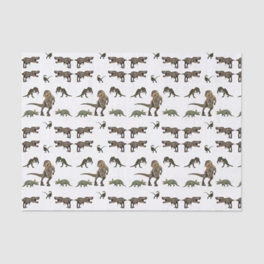 Decoratief tissuepapier Dinosaur (Voorkant)