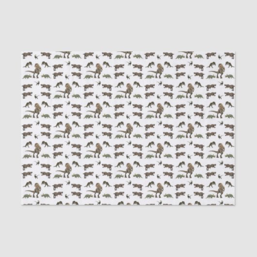 Decoratief tissuepapier Dinosaur (Voorkant)